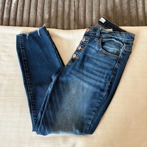 Kancan Button Up Women's Blue Jeans 13/30
